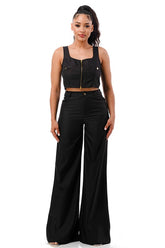 Black 2pc Pants Set